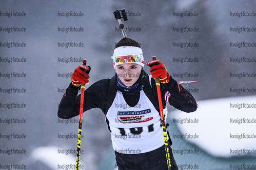 22.02.2019, xkvx, Biathlon, Deutsche Jugendmeisterschaft Kaltenbrunn, Einzel, v.l. KELLER Natalie