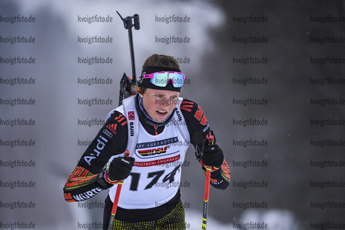 22.02.2019, xkvx, Biathlon, Deutsche Jugendmeisterschaft Kaltenbrunn, Einzel, v.l. SPARK Lisa