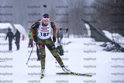 22.02.2019, xkvx, Biathlon, Deutsche Jugendmeisterschaft Kaltenbrunn, Einzel, v.l. LANGE Jessica