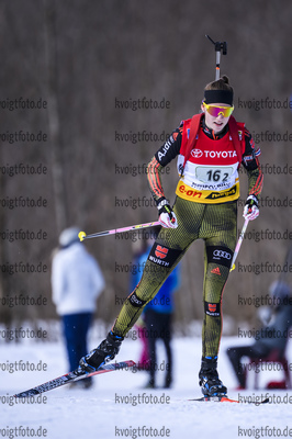 24.02.2019, xkvx, Biathlon, Deutsche Jugendmeisterschaft Kaltenbrunn, Staffel, v.l. RICHTER Anna-Maria