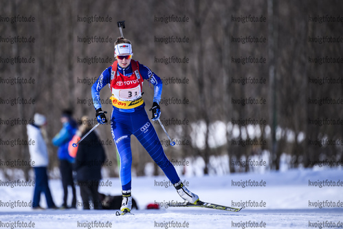 24.02.2019, xkvx, Biathlon, Deutsche Jugendmeisterschaft Kaltenbrunn, Staffel, v.l. PUFF Johanna