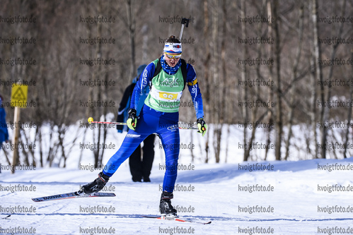 24.02.2019, xkvx, Biathlon, Deutsche Jugendmeisterschaft Kaltenbrunn, Staffel, v.l. BECK Veronika