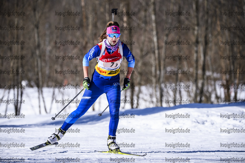 24.02.2019, xkvx, Biathlon, Deutsche Jugendmeisterschaft Kaltenbrunn, Staffel, v.l. JOCHER Anna