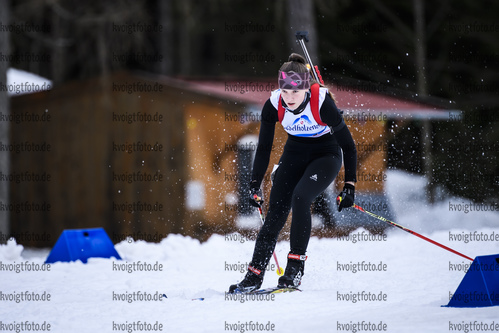 16.03.2019, xkvx, Biathlon, Deutschlandpokal Ruhpolding, Sprint, v.l. HOPF Paula