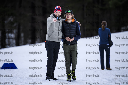 16.03.2019, xkvx, Biathlon, Deutschlandpokal Ruhpolding, Sprint, v.l. WILLEMS Lennart, WERNER Janik