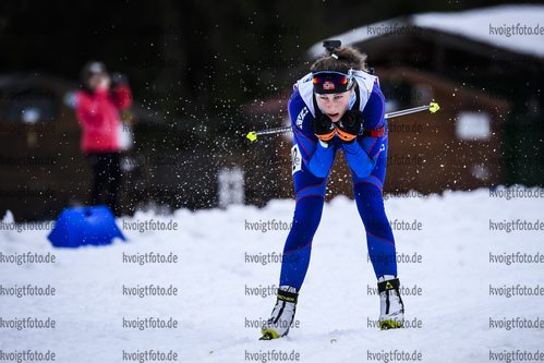 16.03.2019, xkvx, Biathlon, Deutschlandpokal Ruhpolding, Sprint, v.l. MUELLER Luise