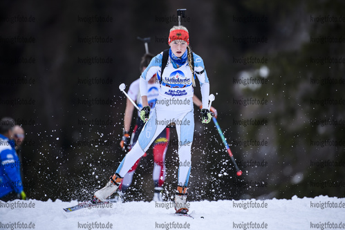 16.03.2019, xkvx, Biathlon, Deutschlandpokal Ruhpolding, Sprint, v.l. LEUBNER Berta