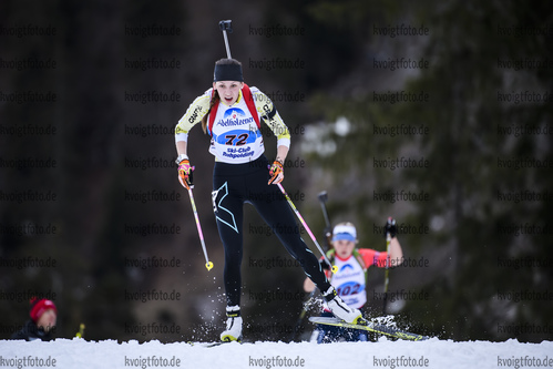 16.03.2019, xkvx, Biathlon, Deutschlandpokal Ruhpolding, Sprint, v.l. WEISS Sophia