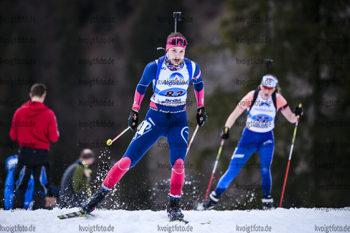16.03.2019, xkvx, Biathlon, Deutschlandpokal Ruhpolding, Sprint, v.l. LAUBE Anna