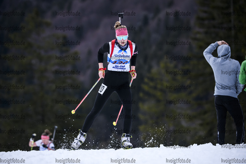 16.03.2019, xkvx, Biathlon, Deutschlandpokal Ruhpolding, Sprint, v.l. SCHERNECK Theresa