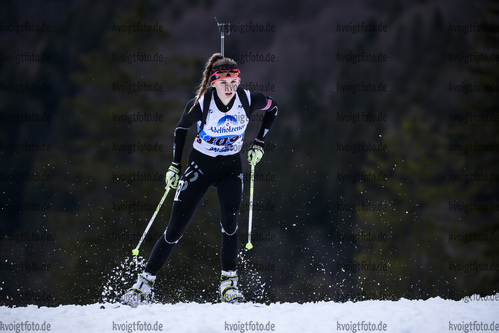 16.03.2019, xkvx, Biathlon, Deutschlandpokal Ruhpolding, Sprint, v.l. SCHUMANN Emily