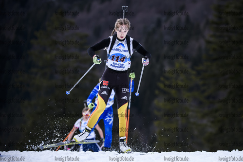 16.03.2019, xkvx, Biathlon, Deutschlandpokal Ruhpolding, Sprint, v.l. HORSTMANN Nathalie