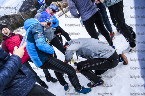 16.03.2019, xkvx, Biathlon, Deutschlandpokal Ruhpolding, Sprint, v.l. NOACK Christoph, MUELLER Konstantin