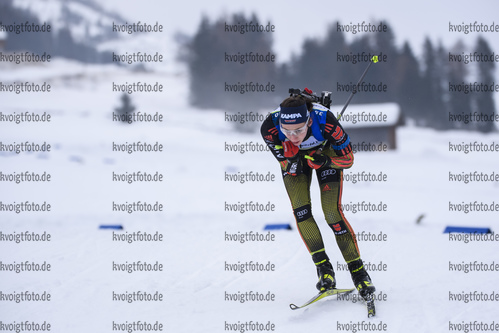 17.12.2019, xkvx, Biathlon IBU Cup Obertilliach, Training Damen, v.l. Vanessa Voigt (Germany)  
