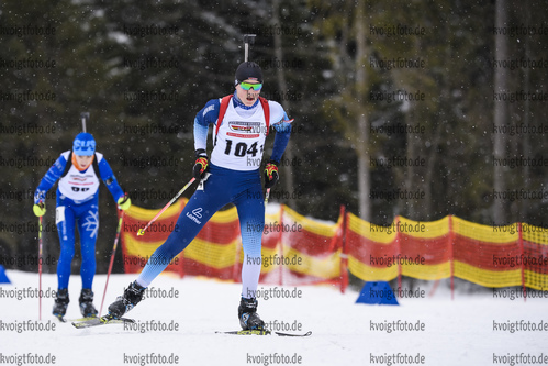 28.02.2020, xkvx, Biathlon DSV Deutschlandpokal Ruhpolding, Sprint - maennlich, v.l. Ferdinand Roethele (Germany)  / 