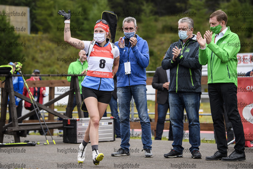 05.09.2020, xkvx, Biathlon Deutsche Meisterschaften Altenberg, Sprint Damen, v.l. Janina Hettich (Germany)  / 