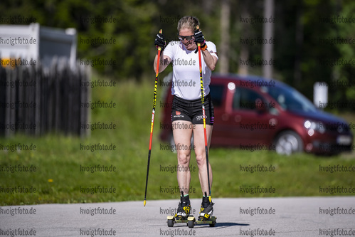 01.06.2021, xkvx, Biathlon Training Ruhpolding, v.l. Franziska Hildebrand (Germany) in aktion in action competes