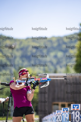 03.06.2021, xkvx, Biathlon Training Ruhpolding, v.l. Denise Herrmann (Germany) in aktion am Schiessstand at the shooting range