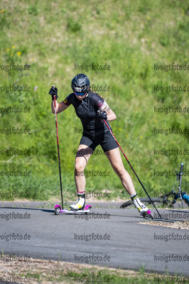02.07.2021, xkvx, Biathlon Training Lavaze, v.l. Ida Lien (Norway)  