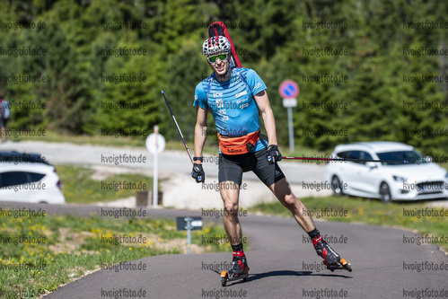 02.07.2021, xkvx, Biathlon Training Lavaze, v.l. Sturla Holm Laegreid (Norway)  
