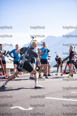 03.07.2021, xkvx, Biathlon Training Lavaze, v.l. Vetle Sjaastad Christiansen (Norway)  