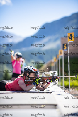 06.07.2021, xkvx, Biathlon Training Lavaze, v.l. Janina Hettich (Germany)  
