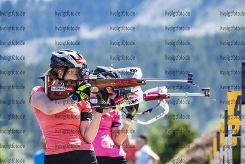 06.07.2021, xkvx, Biathlon Training Lavaze, v.l. Janina Hettich (Germany)  