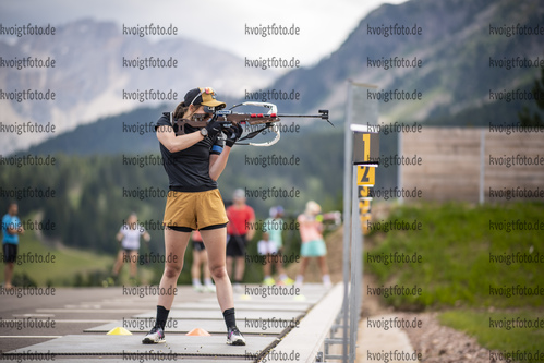 07.07.2021, xkvx, Biathlon Training Lavaze, v.l. Vanessa Voigt (Germany)  