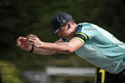 12.07.2021, xkvx, Biathlon Training Bormio, v.l. Justus Strelow (Germany)  