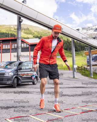 13.07.2021, xkvx, Biathlon Training Bormio, v.l. Johannes Kuehn (Germany)  
