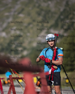 23.08.2021, xkvx, Biathlon Training Bessans, v.l. Fabien Claude (France)  
