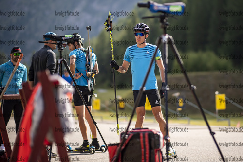 24.08.2021, xkvx, Biathlon Training Bessans, v.l. Quentin Fillon Maillet (France)  