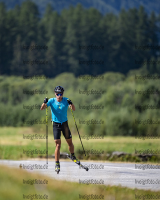 25.08.2021, xkvx, Biathlon Training Bessans, v.l. Quentin Fillon Maillet (France)  