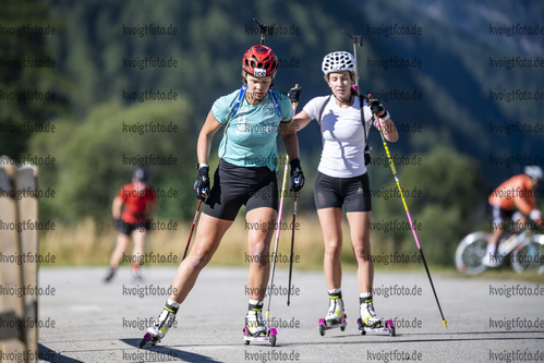 26.08.2021, xkvx, Biathlon Training Bessans, v.l. Karoline Offigstad Knotten (Norway)  