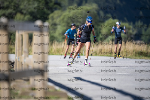26.08.2021, xkvx, Biathlon Training Bessans, v.l. Ingrid Landmark Tandrevold (Norway)  
