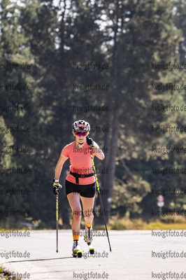28.08.2021, xkvx, Biathlon Training Font Romeu, v.l. Janina Hettich (Germany)  