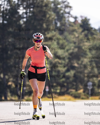 28.08.2021, xkvx, Biathlon Training Font Romeu, v.l. Janina Hettich (Germany)  