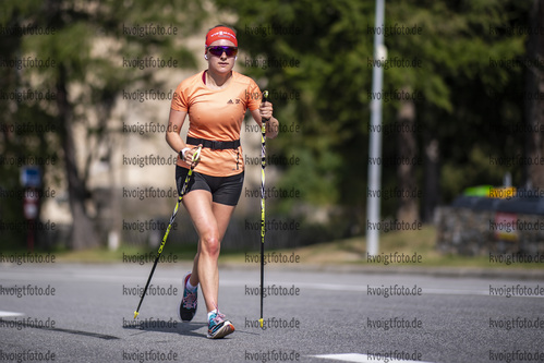 01.09.2021, xkvx, Biathlon Training Font Romeu, v.l. Janina Hettich (Germany)  