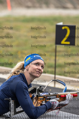 02.09.2021, xleox, Biathlon Training Font Romeu, v.l. Mona Brorsson (Sweden)  