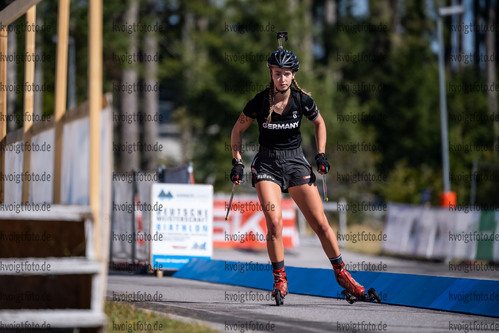 09.09.2021, xkvx, Biathlon Deutsche Meisterschaften Arber, Training Damen, v.l. Nathalie Horstmann (Germany)  