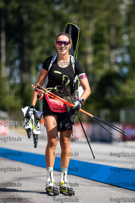 09.09.2021, xkvx, Biathlon Deutsche Meisterschaften Arber, Training Damen, v.l. Franziska Preuss (Germany)  
