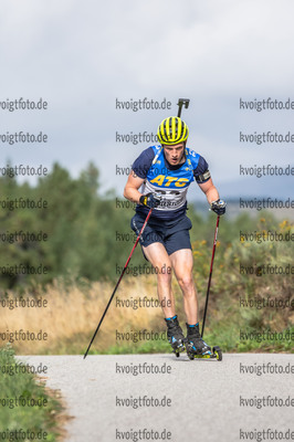 09.09.2021, xleox, Biathlon Training Font Romeu, v.l. Sebastian Samuelsson (Sweden)  