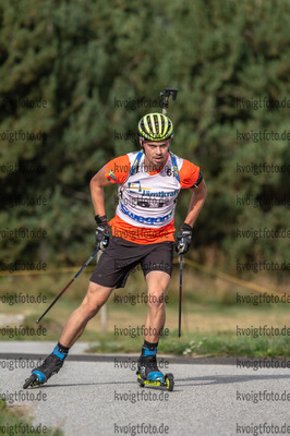 09.09.2021, xleox, Biathlon Training Font Romeu, v.l. Oskar Brandt (Sweden)  