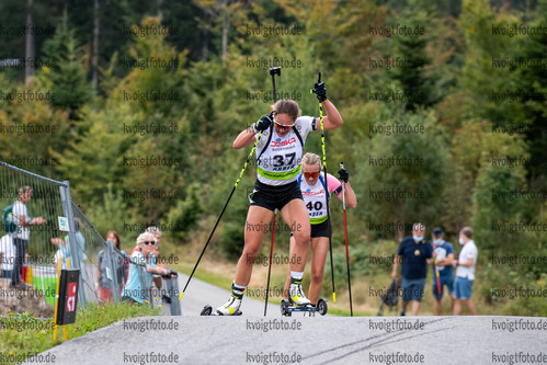 10.09.2021, xkvx, Biathlon Deutsche Meisterschaften Arber, Einzel Damen, v.l. Luise Born (Germany)  