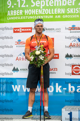 11.09.2021, xkvx, Biathlon Deutsche Meisterschaften Arber, Sprint Herren, v.l. Max Barchewitz (Germany)  