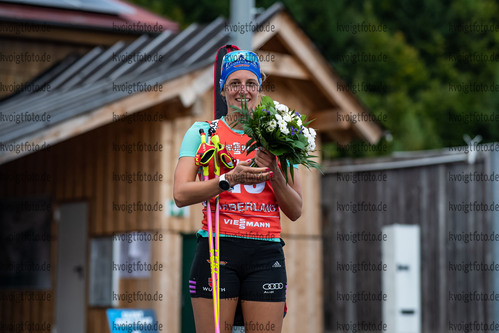 11.09.2021, xkvx, Biathlon Deutsche Meisterschaften Arber, Sprint Damen, v.l. Vanessa Hinz (Germany)  