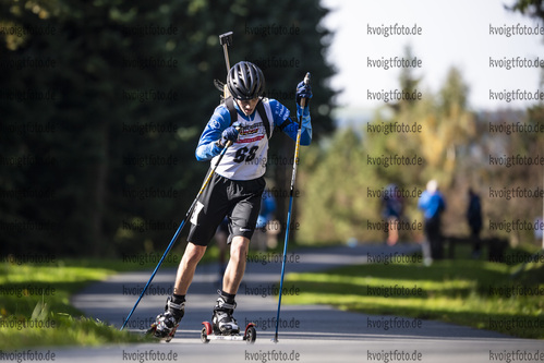 01.10.2021, xkvx, Biathlon, Deutschlandpokal Altenberg, Sprint - maennlich, v.l. Moritz Bergt (Germany)