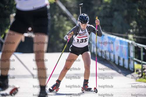 01.10.2021, xkvx, Biathlon, Deutschlandpokal Altenberg, Sprint - weiblich, v.l. Johanna Rauch (Germany)