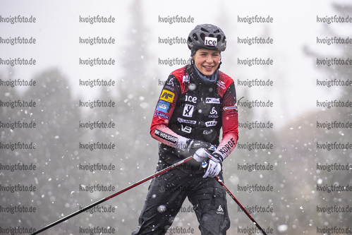 06.10.2021, xkvx, Biathlon Training Lavaze, v.l. Ida Lien (Norway)  