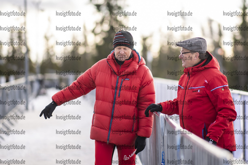 11.11.2021, xkvx, Biathlon Training Sjusjoen, v.l. Alfred Eder, Helmut Hanus  